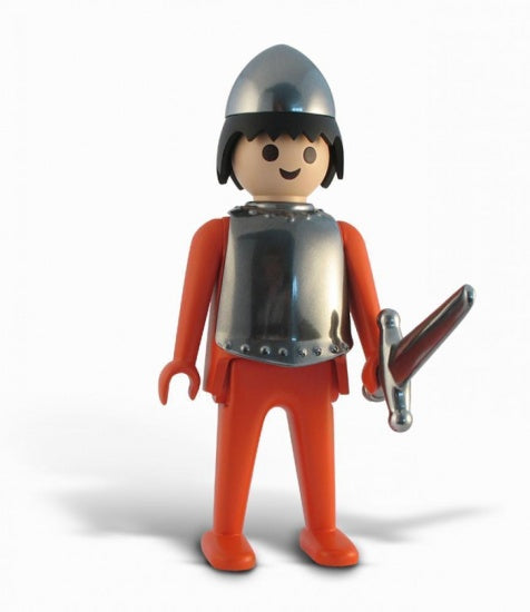 PLAYMOBIL: LE CHEVALIER - statuette résine 23 cm