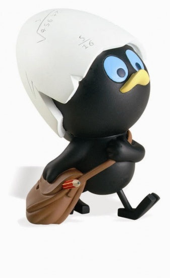 CALIMERO: CARTABLE - statuette résine 8 cm