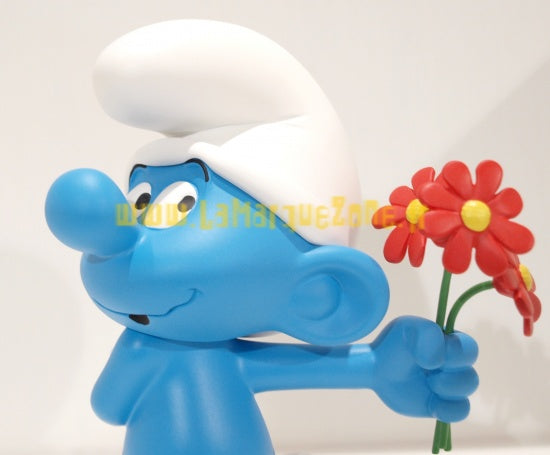 LES SCHTROUMPFS: LE SCHTROUMPF GRIMACE - statuette résine 10.5 cm, plastoy collectoys, collect00154 – La Marque Zone