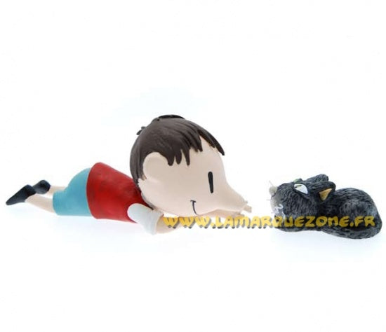 Statuette de collection Le Petit Nicolas et son chat, Collectoys 2009 (00251)