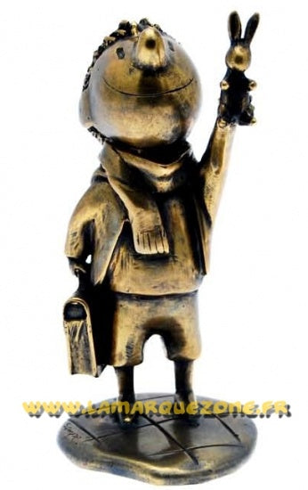 LE PETIT NICOLAS - statuette en bronze 14 cm