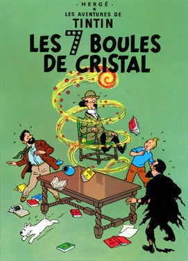 TINTIN: LES 7 BOULES DE CRISTAL - carte postale