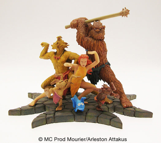 TROLLS DE TROY - assortiment de 5 statuettes en résine