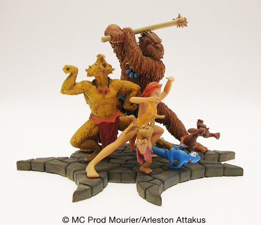 TROLLS DE TROY - assortiment de 5 statuettes en résine