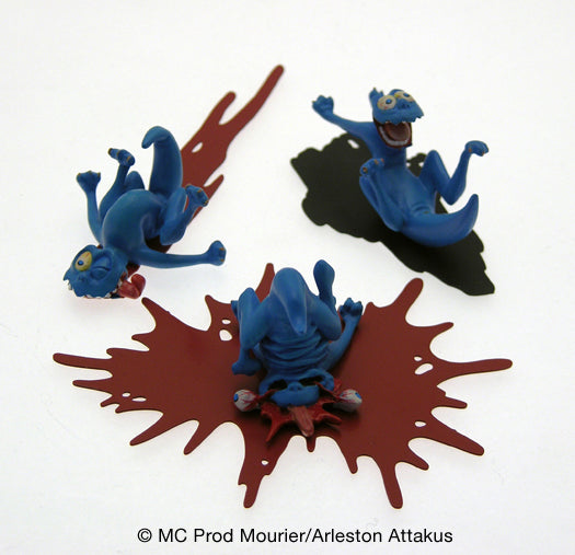 TROLLS DE TROY: PACK DE 3 SCHFOUMPFS N°1 - statuettes 4 cm