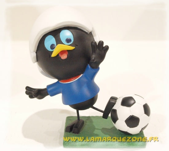 CALIMERO - FOOTBALLEUR - statuette résine 9.5 cm