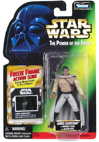 STAR WARS - POTF2 FREEZE FRAME LANDO CALRISSIAN IN GENERAL'S GEAR