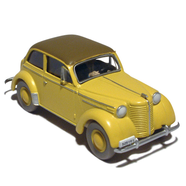 EN VOITURE, TINTIN N°19 - OPEL OLYMPIA CABRIOLET "LE SCEPTRE D'OTTOKAR"