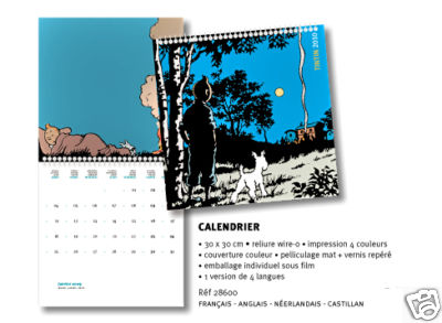 TINTIN - CALENDRIER 2010