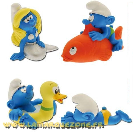 LES SCHTROUMPFS: COFFRET DE 4 JOUETS DE BAIN #1