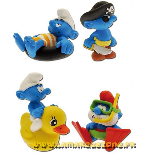 LES SCHTROUMPFS: COFFRET DE 4 JOUETS DE BAIN #2