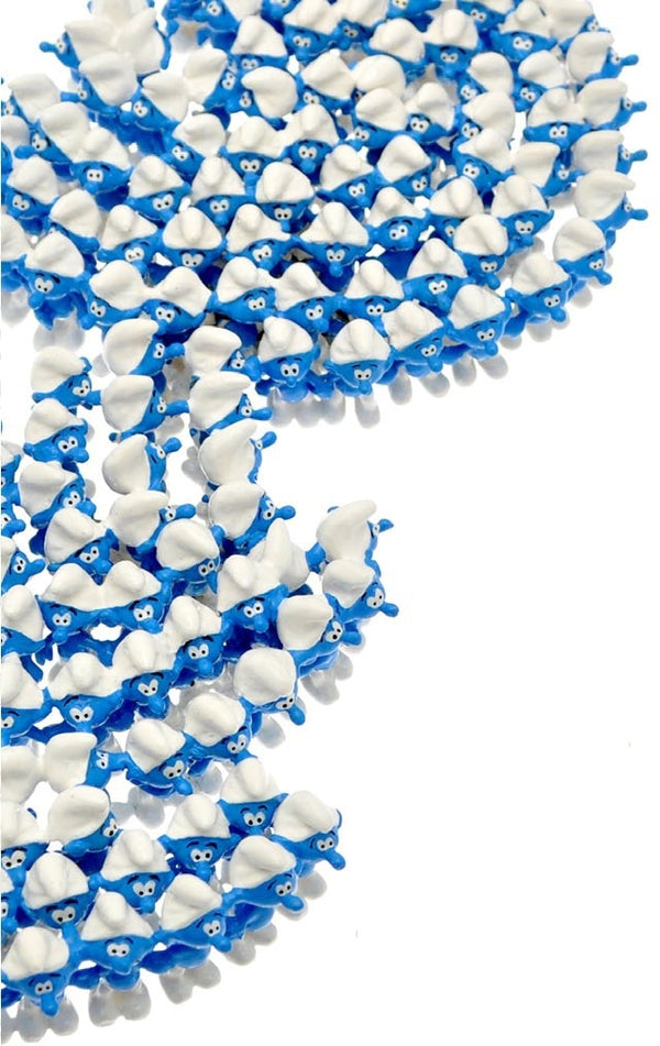 LES SCHTROUMPFS EN SCHTROUMPF - figurines métal 25 cm