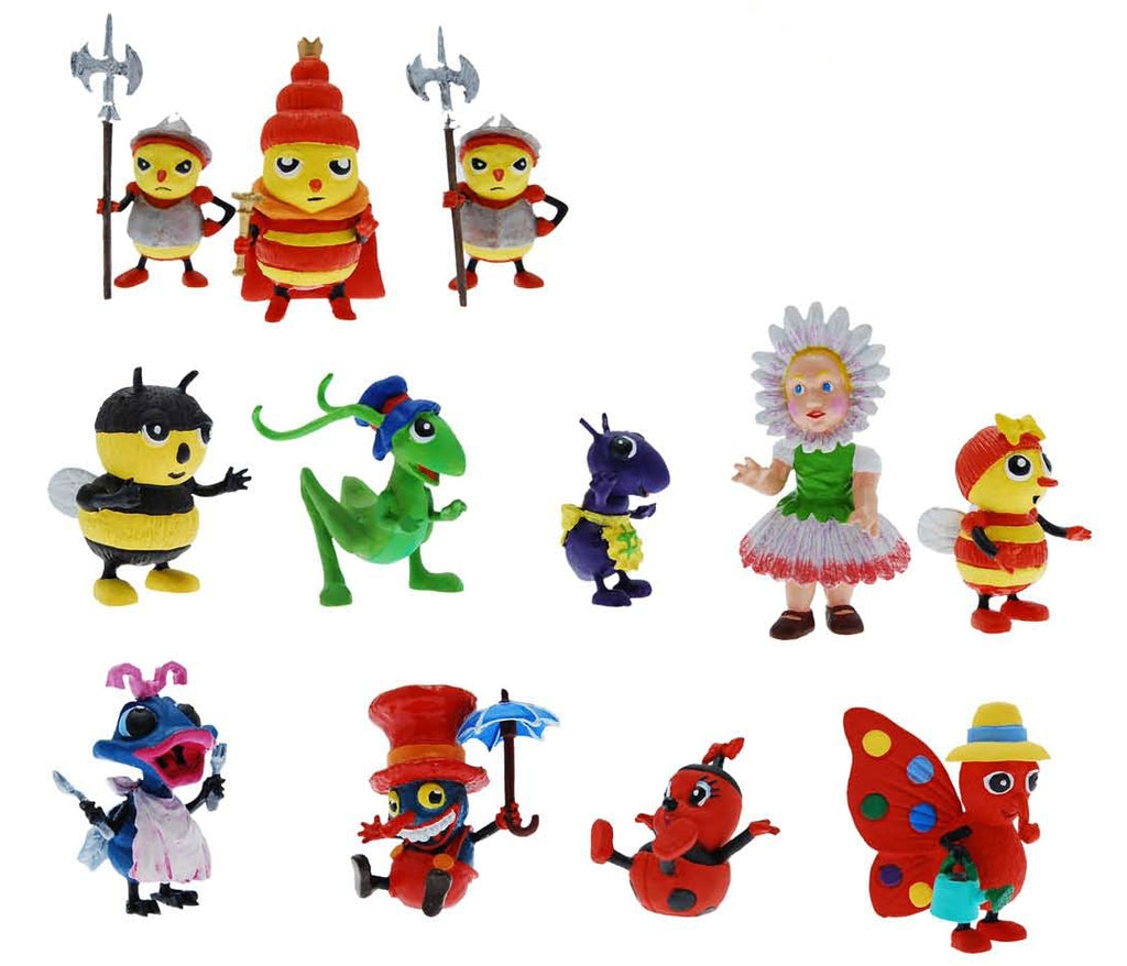 DROLES DE PETITES BETES - "TUBO" - assortiment de 12 figurines