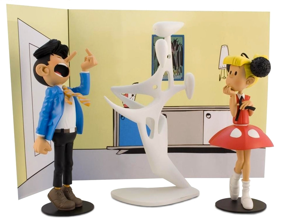 MODESTE & POMPON: TRIO (VERSION "CLUB-PASSION") - statuettes résine 20 cm