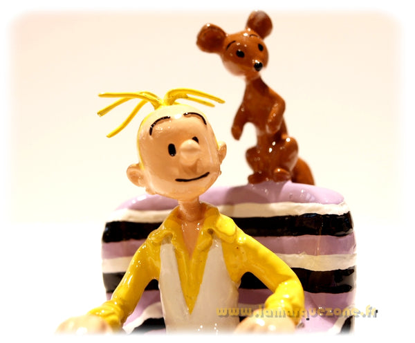 SPIROU, FANTASIO, MARSU & SPIP DANS LES FAUTEUILS - figurines métal 8.5 cm