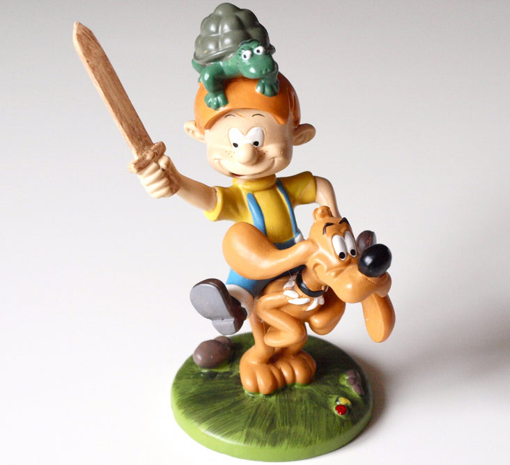 Figurine PVC Boule Et Bill - Bill Avec Un Os - Collection Dessin Animé - Plastique