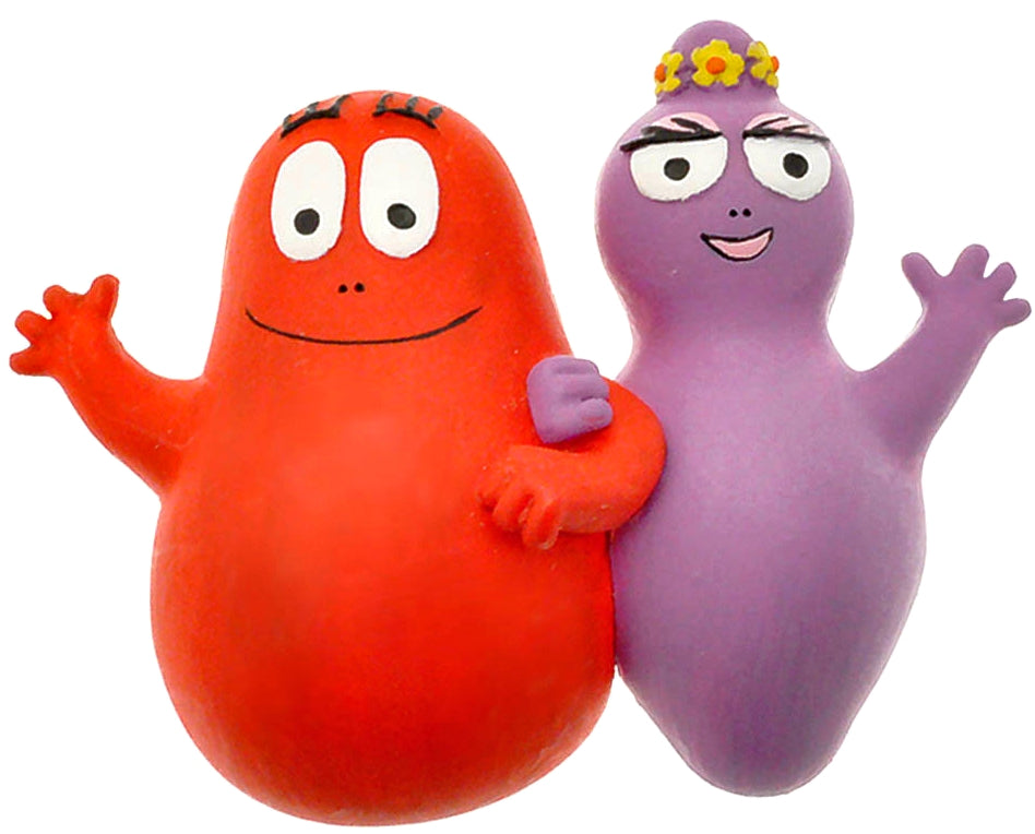 BARBAPAPA: BARBIDUR & BARBABELLE - magnet 6 cm
