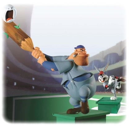 LOONEY TUNES: BUGS BUNNY & GAS-HOUSE "BASEBALL BUGS" - assortiment de 2 figurines pvc