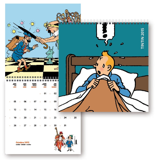 TINTIN: REVE & IMAGINAIRE - grand calendrier 2015 30 x 30 cm