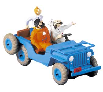 TINTIN: EN VOITURE, TINTIN N°1 - véhicule miniature 1/43 (occasion)
