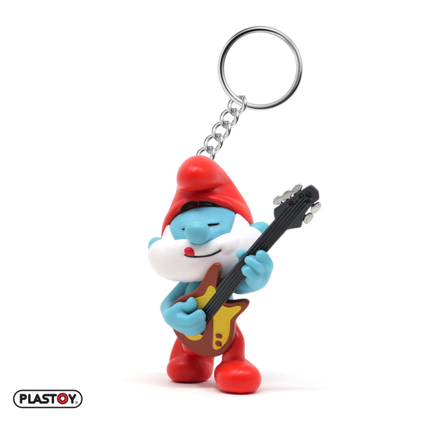Porte-clés Les Schtroumpfs Le Grand Schtroumpf Guitariste Plastoy 2026 (065506)