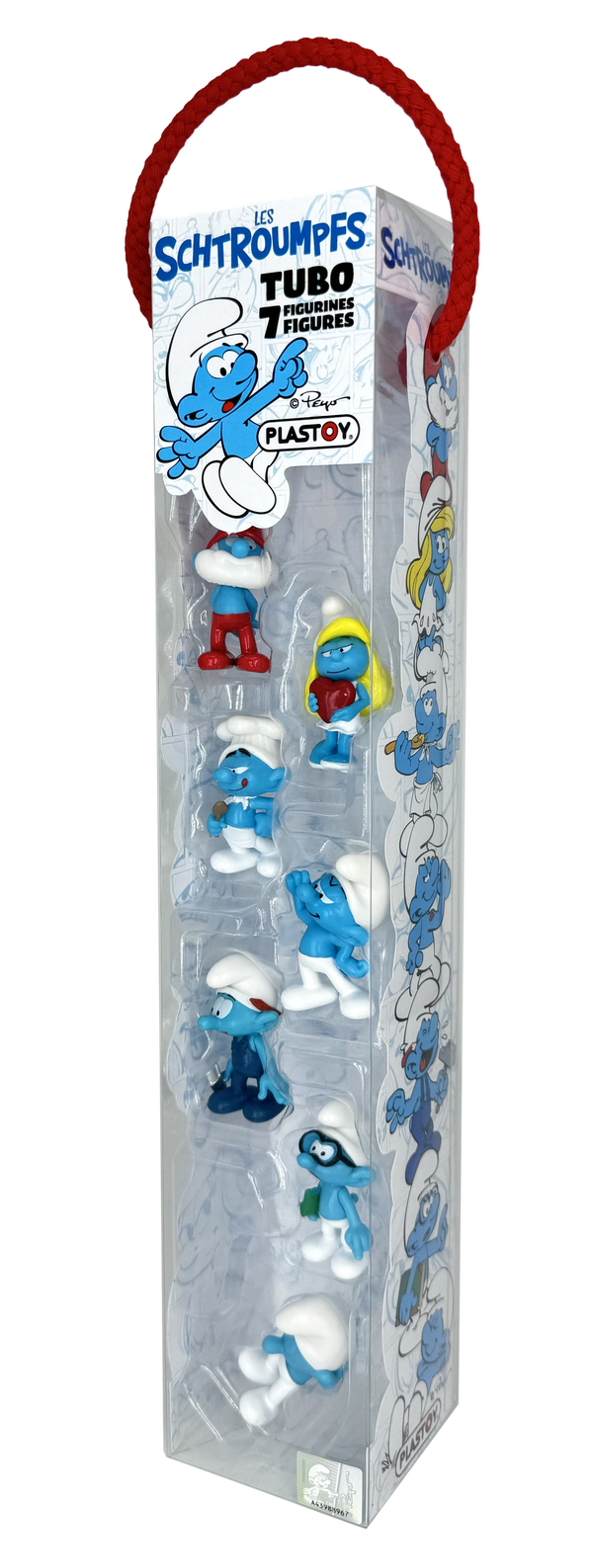 Tubo les Schtroumpfs - assortiment de 7 figurines Plastoy 2024 (070392)
