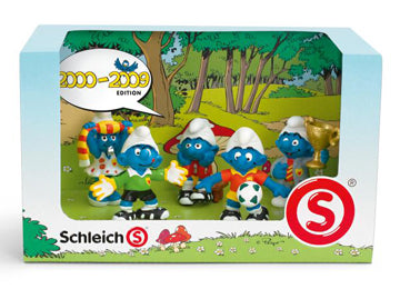 LES SCHTROUMPFS: SET SCHTROUMPFS 2000-2009 - assortiment de 5 figurines plastiques 5 cm