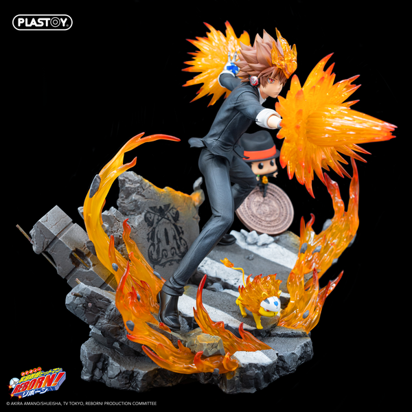 Statuette de collection 1:6 Hitman Reborn! : Tsuna, Reborn & Natsu, Plastoy Statue Collection 2025