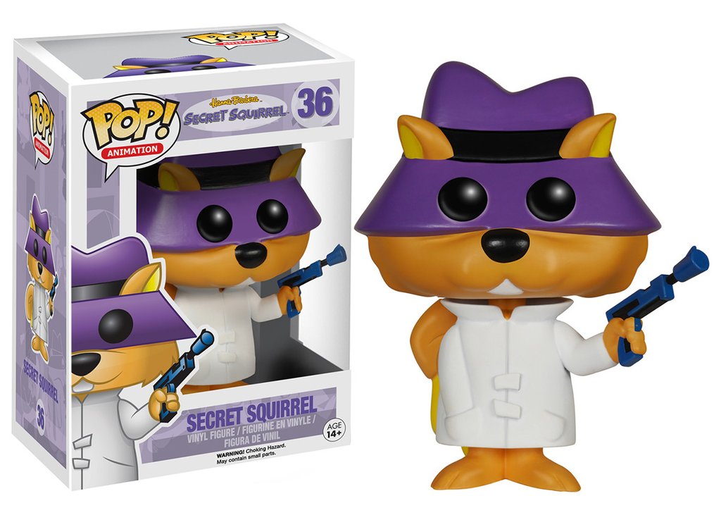 HANNA BARBERA: SANS SECRET L'ECUREUIL AGENT SECRET, POP! - figurine vinyl 10 cm