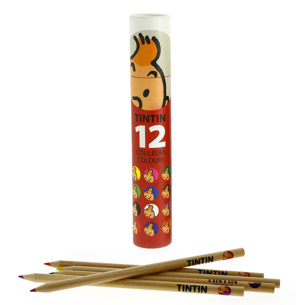 TINTIN: CRAYONS DE COULEURS, BOITE ROUGE