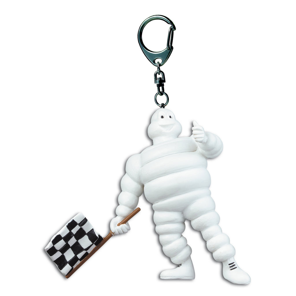 Porte-clés Bibendum Michelin Drapeau Plastoy (068234)