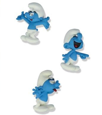 LES SCHTROUMPFS: set de 3 mini-magnets 4 cm