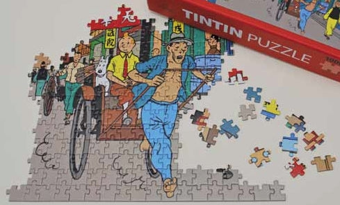 TINTIN: RUE DE SHANGHAI - puzzle 1000 pièces 50 x 75 cm
