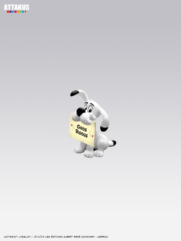 ASTERIX: IDEFIX PANCARTE - figurine pvc 4 cm