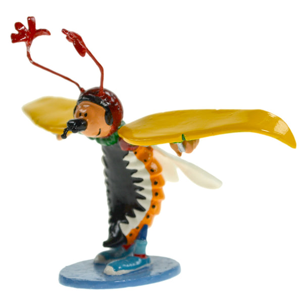 GASTON LAGAFFE: LE BAL A GASTON, LE HANNETON - figurine métal 8.5 cm