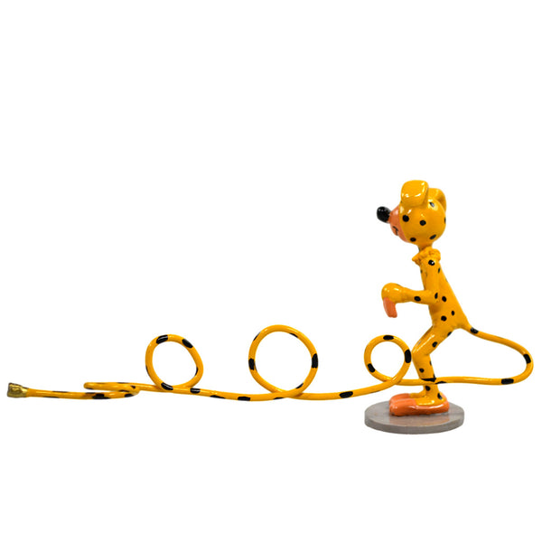 GASTON LAGAFFE: LE BAL A GASTON, GASTON DEGUISE EN MARSUPILAMI - figurine métal 8.5 cm