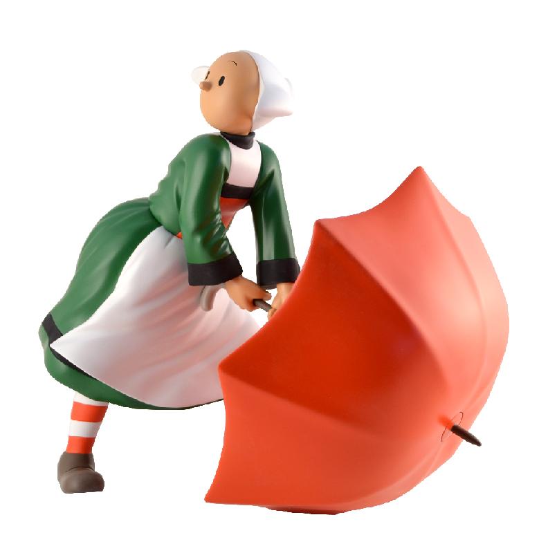 BECASSINE: BECASSINE DANS LE VENT - statuette résine 32 cm