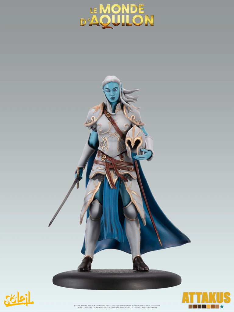 Statuette de collection Le Monde d'Aquilon - Elfes - Lanawyn - Gamme Diamant  Attakus 2025 (C839)