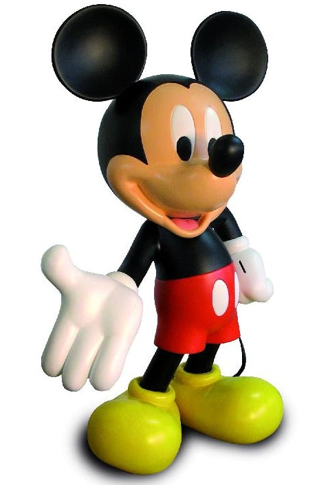 Grande Statue Mickey Mouse En Résine 80 Cm - Décoration Intérieure, Fond Blanc, Multicolore