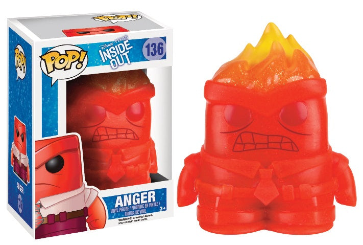 Figurine Funko Pop! Vice-Versa Colère (en flamme) #136 2015 (Inside Out Anger)