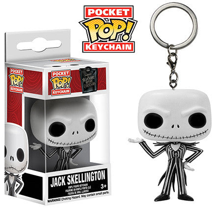 L'ETRANGE NOEL DE MONSIEUR JACK: JACK SKELLINGTON, POCKET POP! - porte-clés vinyl 4 cm
