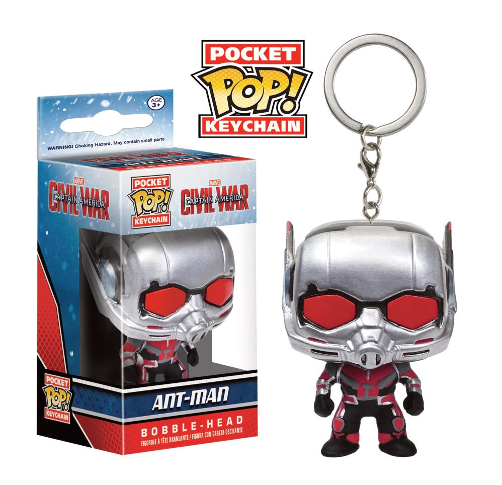 CAPTAIN AMERICA, CIVIL WAR: ANT-MAN, FUNKO POCKET POP! - porte-clés vinyl 4 cm