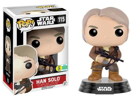 STAR WARS, EPISODE VII: HAN SOLO with BOWCASTER (Exclusive), POP! - figurine bobble-head vinyl 10 cm