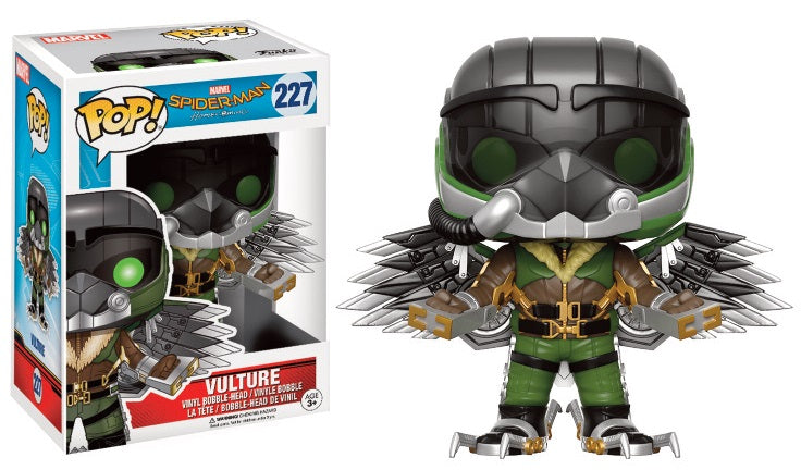 SPIDER-MAN, HOMECOMING: VULTURE, FUNKO POP! MARVEL #227 - figurine vinyl "bobble-head" 10 cm