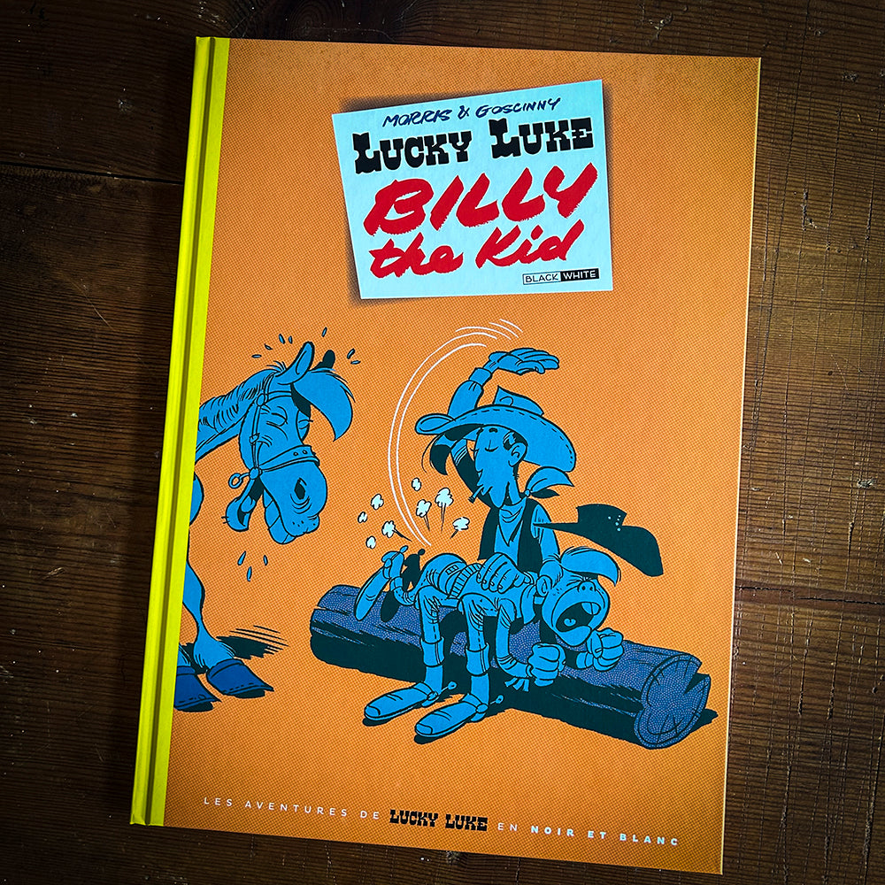 LUCKY LUKE EN NOIR & BLANC VOL. 10: Billy The Kid - tirage luxe 25 x 34.5 cm (Editions Black & White 2024)