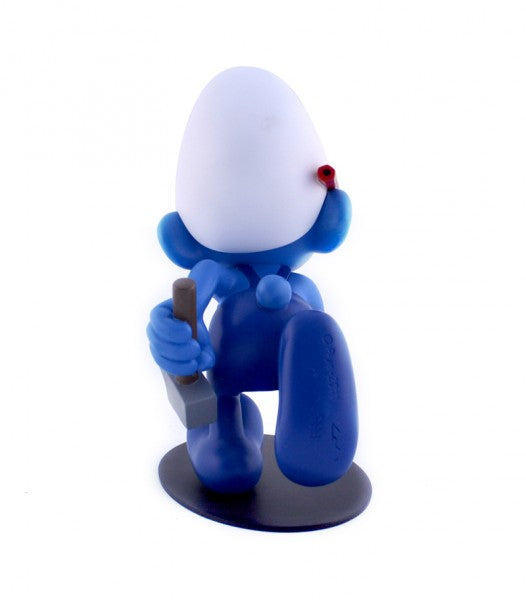LES SCHTROUMPFS: LE SCHTROUMPF BRICOLEUR - statuette résine 16 cm