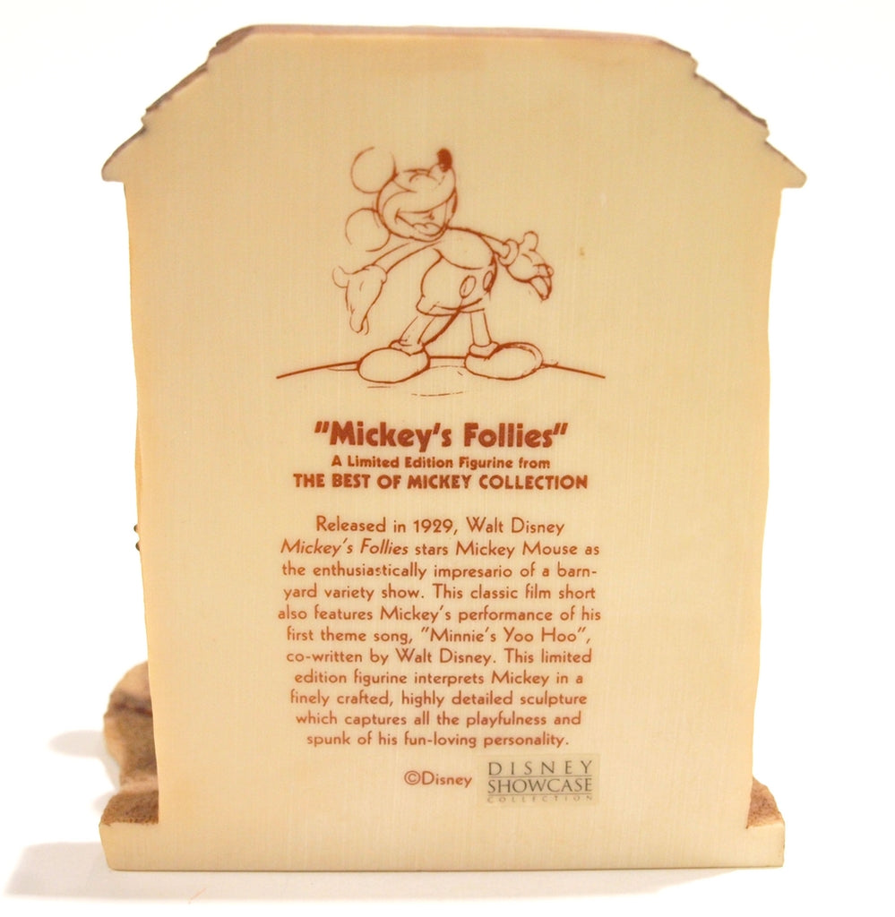 MICKEY - "MICKEY'S FOLLIES" - diorama résine 12 cm, enesco, enesc003 ...