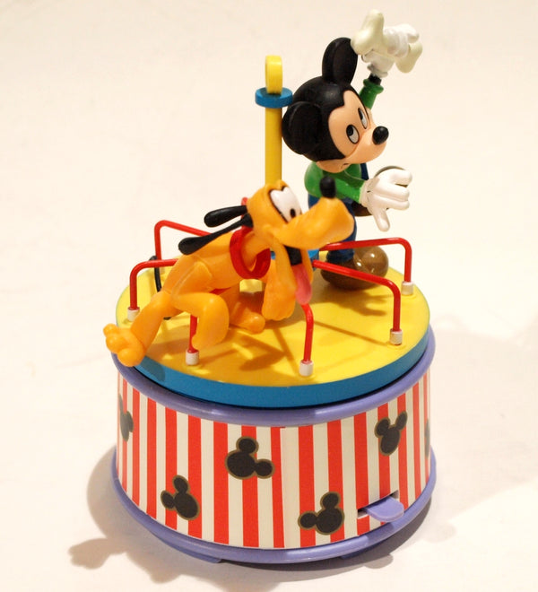 MICKEY: MERRILY WE GO AROUND - boîte à musique 12 cm