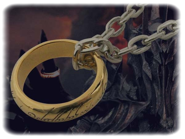 LE SEIGNEUR DES ANNEAUX: ANNEAU "THE ONE" - réplique métal Noble Collection (NN0903)