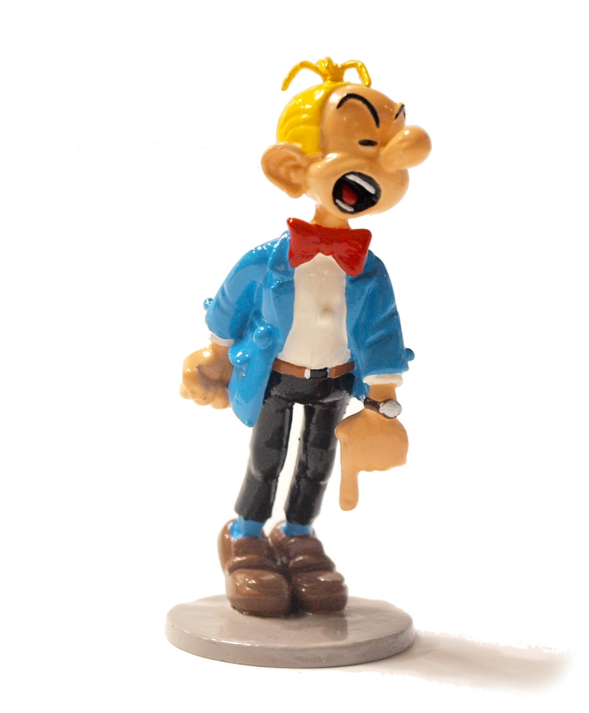 SPIROU: FANTASIO EXCEDE - figurine métal 7.5 cm
